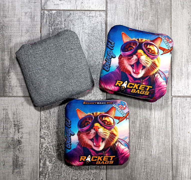 Bring It! Selfie Skydiver Carpet Cornhole Bags ACO Approved
