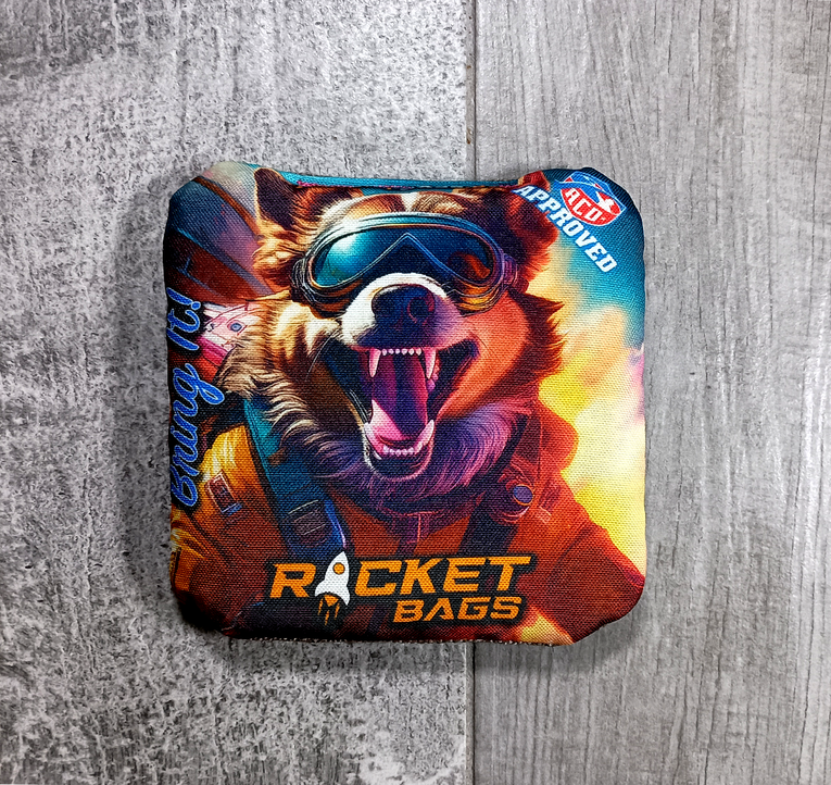 Bring It! Selfie Skydiver Carpet Cornhole Bags ACO Approved