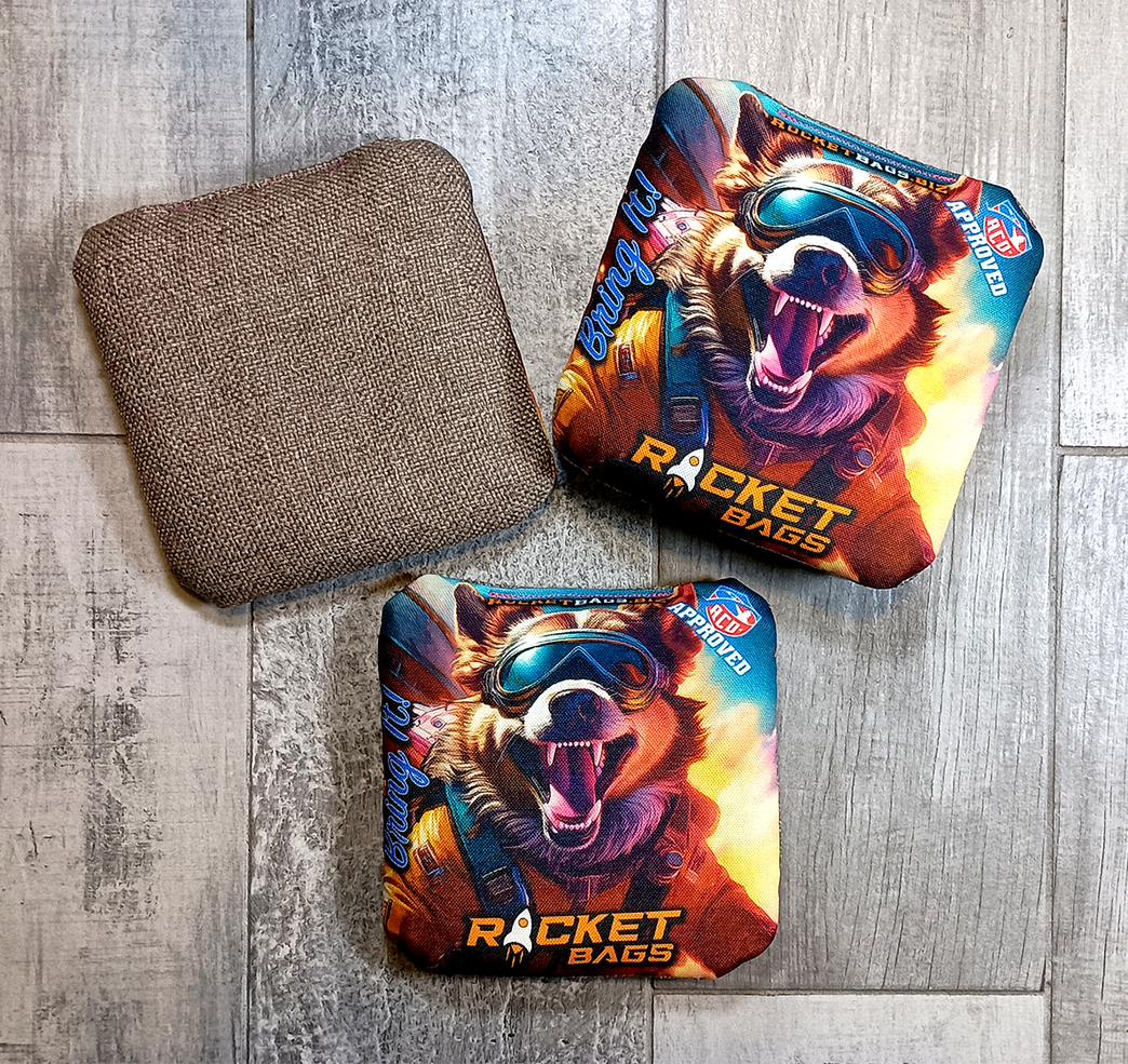 Bring It! Selfie Skydiver Carpet Cornhole Bags ACO Approved