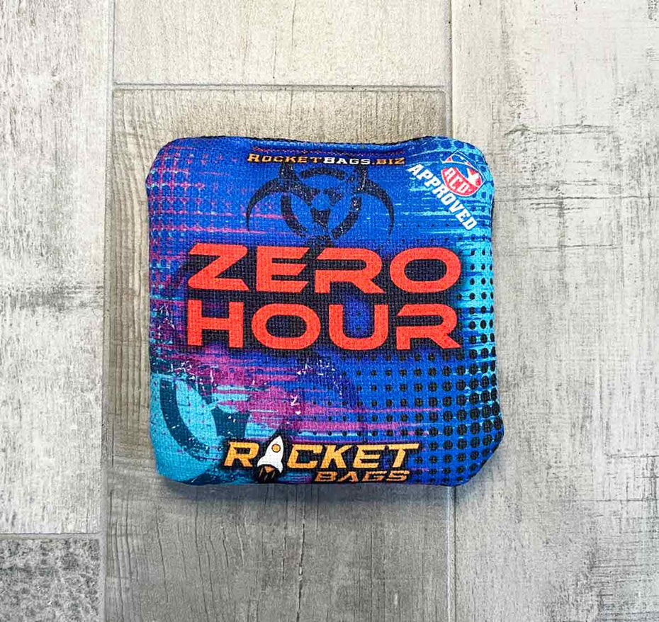 Zero Hour Blue ACO Stamped Cornhole Bags