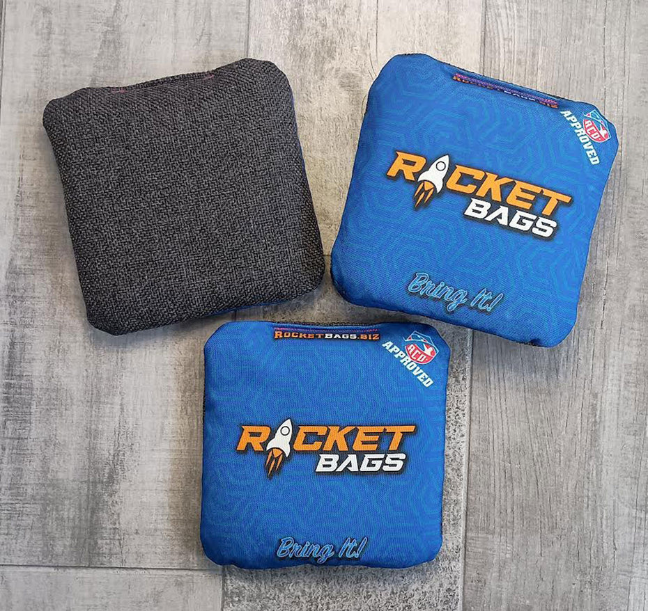 Bring It! Blue ACO cornhole bags