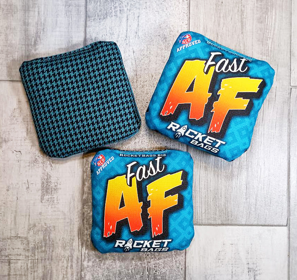 Fast AF Blue Pro Cornhole Bags