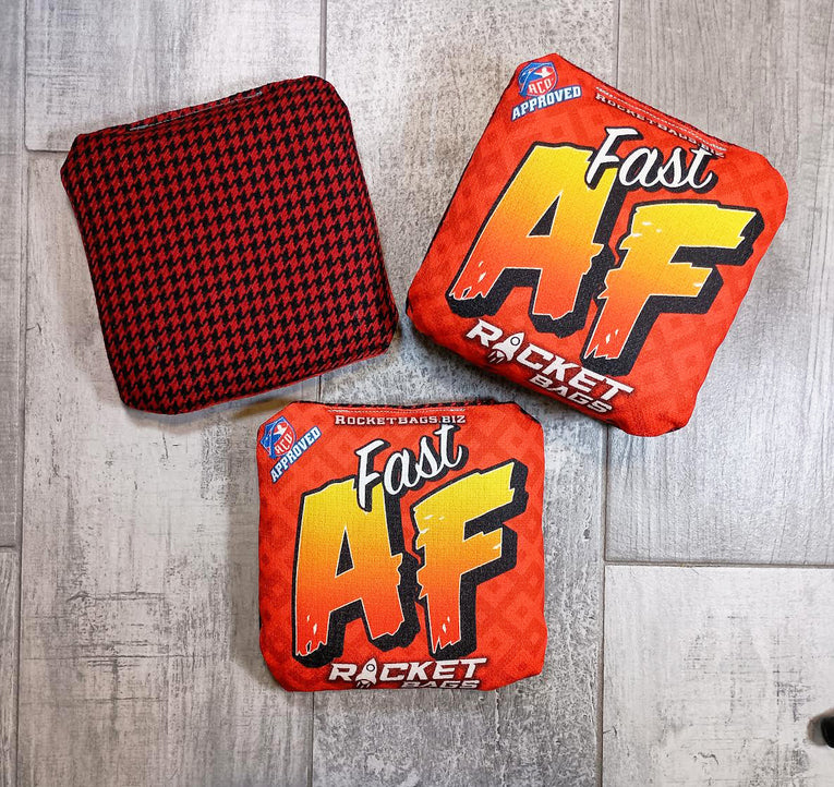 Fast AF Red Pro Cornhole Bags