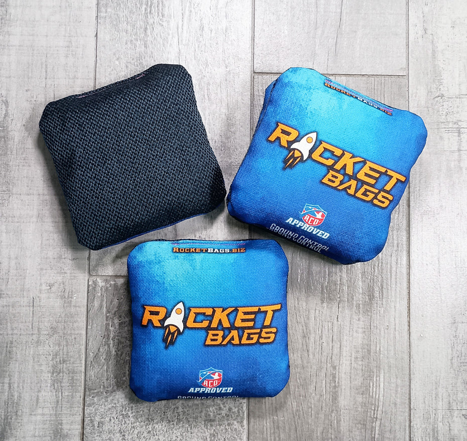 Blue Ground Control ACO Approved Hybrid Carpet Cornhole Bags