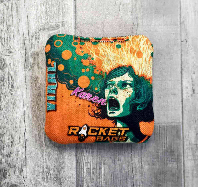 viral karen cornhole bag