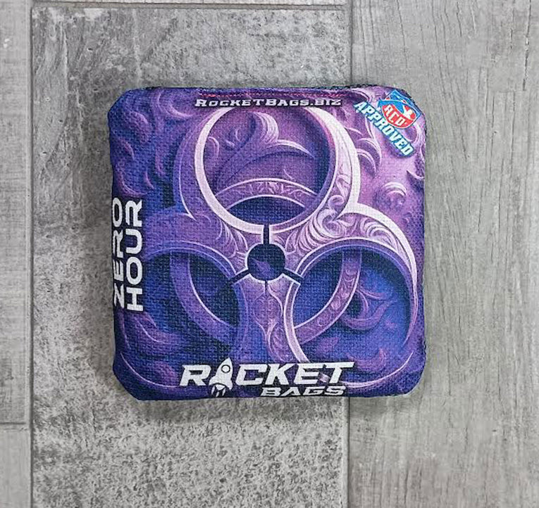 Zero Hour "Purple" ACO Stamped Cornhole Bags