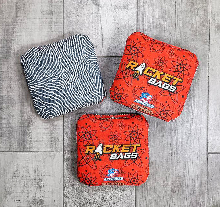 Red Retro ACO Cornhole Bags