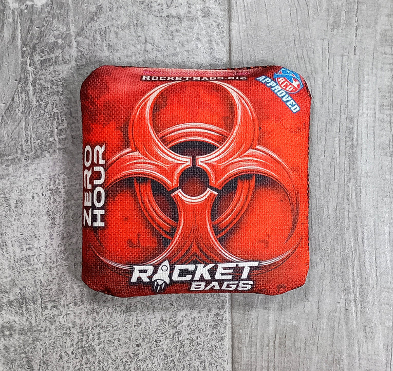 Zero Hour "Red" ACO Stamped Cornhole Bags