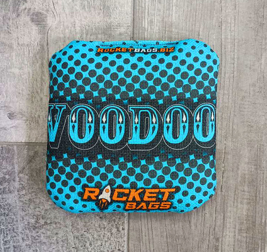 teal-voodoo cornhole bag