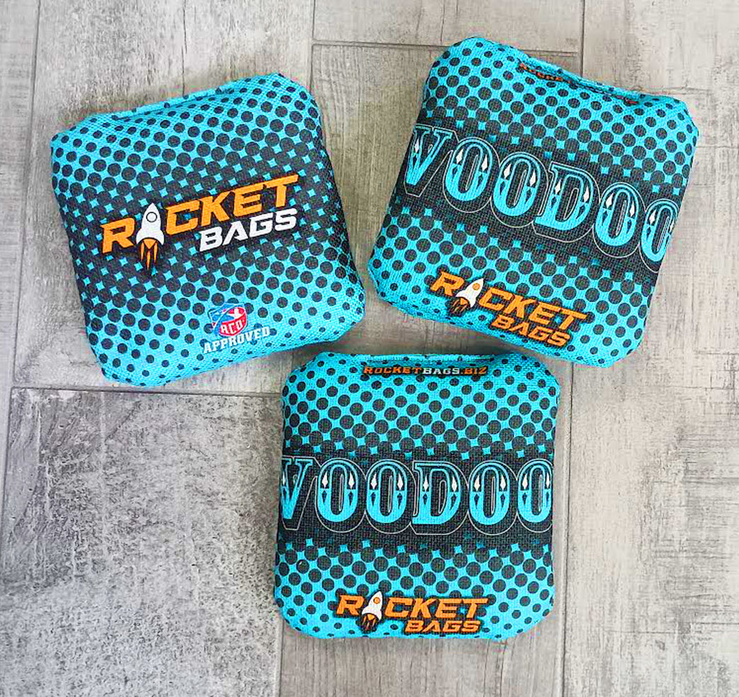 teal voodoo bags