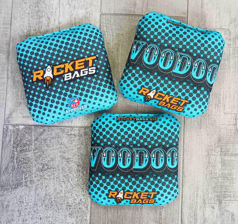 teal voodoo bags