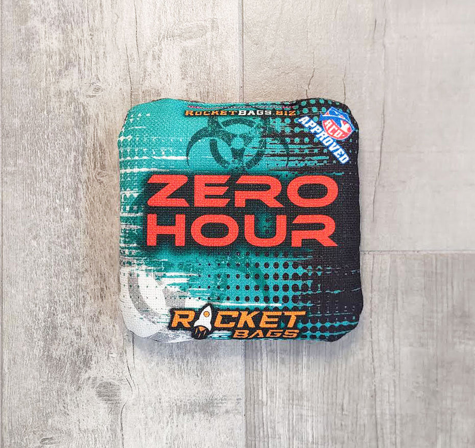 zero hour aco stamped cornhole bag