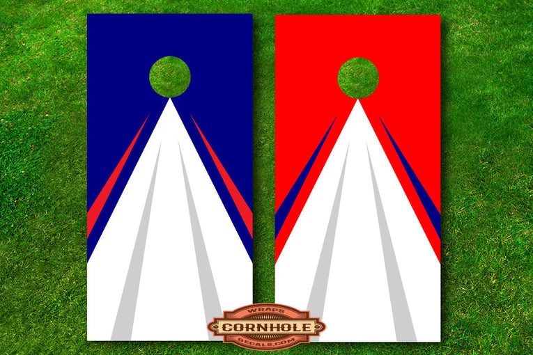 4 Color Cornhole Board Wraps Rocket Cornhole Bags