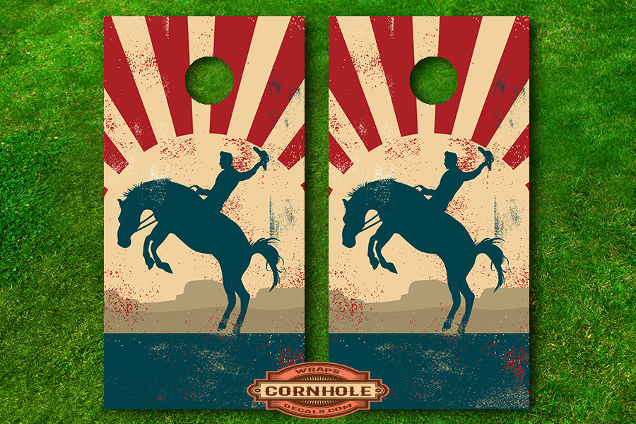 American Cowboy Cornhole Wrap Rocket Cornhole Bags