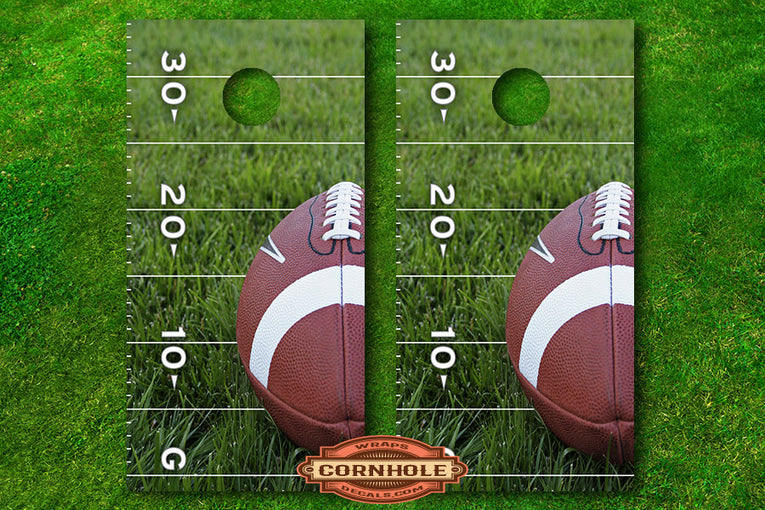 Football Decal Cornhole Board Wrap Rocket Cornhole Bags