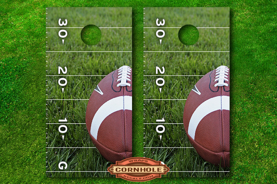Football Decal Cornhole Board Wrap Rocket Cornhole Bags