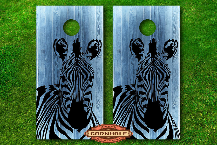 Zebra Cornhole Board Decals Rocket Cornhole Bags