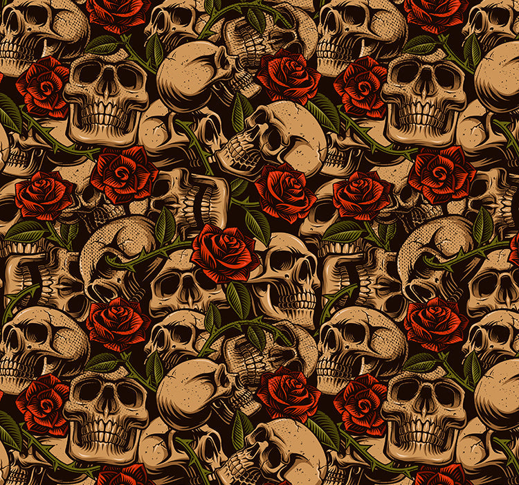 Skulls and Roses Cornhole Wraps Rocket Cornhole Bags