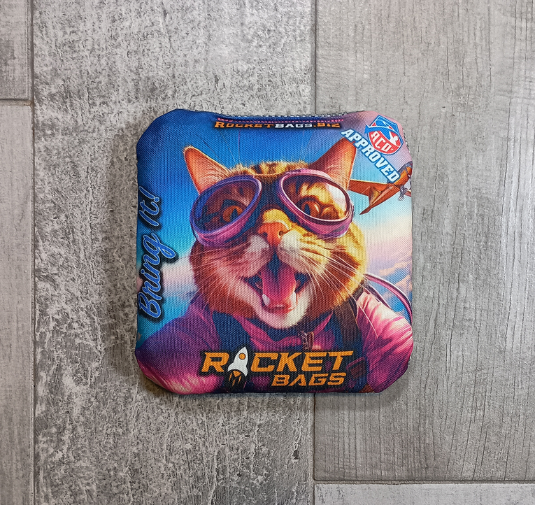 Bring It! Selfie Skydiver Carpet Cornhole Bags ACO Approved