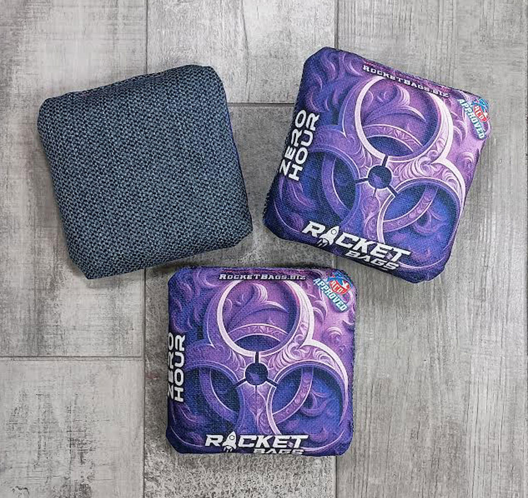 Zero Hour "Purple" ACO Stamped Cornhole Bags