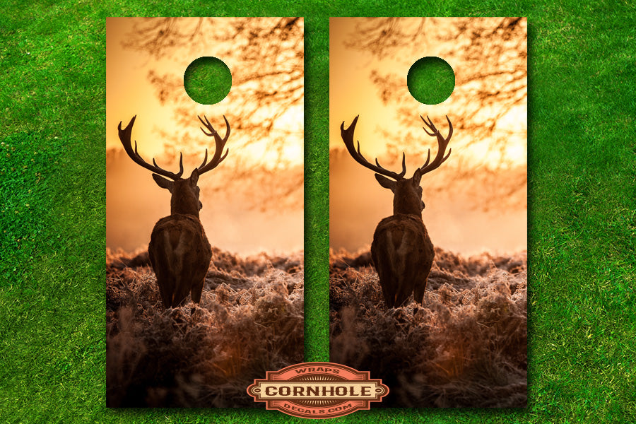 Lone Stag Cornhole Board Decals Rocket Cornhole Bags